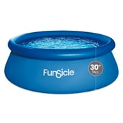 Funsicle 8' x 30" QuickSet Inflatable Ring Top Outdoor Pool w/ Pump
