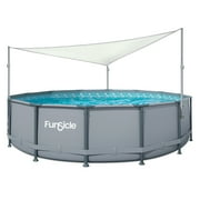 Funsicle Above Ground Swimming Pool Canopy, For Outdoor Use, White, Triangular, Adults, Unisex