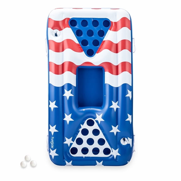 Funsicle Americana CoolPong, 5.25ft Inflatable Game, Stars & Stripes, Age 9 and up