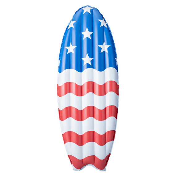 Funsicle Americana Surfboard, 5ft Inflatable Pool Float, Stars & Stripes, Age 9 and up