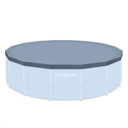 Funsicle Durable UV Resistant Adults Pool Covers, Gray, 192" x 192" x 0.5"