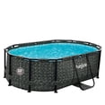 thumbnail image 1 of Funsicle Oasis 9'10" x 6'7" Oval Above Ground Swimming Pool, Herringbone, 1 of 6