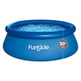 thumbnail image 1 of Funsicle QuickSet 8' x 30" Round Inflatable Top Ring Above Ground Swimming Pool Set, 1 of 6