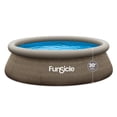 thumbnail image 1 of Funsicle Quickset 10’ x 30” Round Inflatable Top Ring Above Ground Swimming Pool Set, 1 of 6