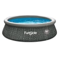 thumbnail image 1 of Funsicle Quickset 10’ x 30” Round Inflatable Top Ring Above Ground Swimming Pool Set, 1 of 6