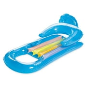 Funsicle Sky Blue Relaxing Lounge, Inflatable Pool Float, Adults, Unisex