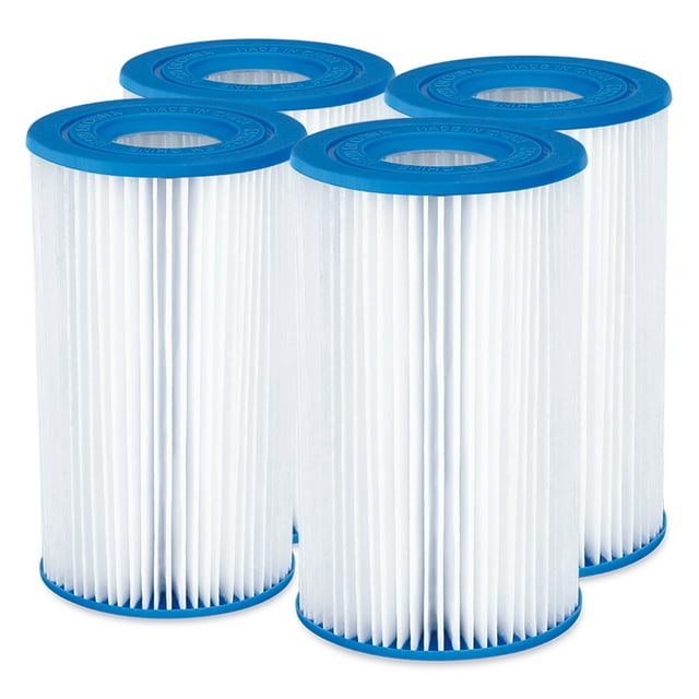 Funsicle Type A/C Pool Filter Cartridge (4 Pack), White, adults