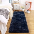 thumbnail image 1 of Memoryfield 2' x 8' Runner Rug, Tie-Dye Plush Non-Skid Rug, for Bedroom Living Room Nursery, Dark Navy, 1 of 7