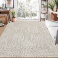 thumbnail image 1 of Memoryfield 4' x 6' Modern Braided Area Rug, Washable Floor Cover, Non-Slip Stain-Resistant Soft Rug for Living Room Bedroom Office, Beige Grey, 1 of 8