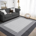 thumbnail image 1 of Memoryfield 5' x 7' Modern Area Rug, Machine Washable, Non-Slip, Non-Shedding, Low-Pile Floor Carpet, for Bedroom, Living Room & Nursery, Black, 1 of 6