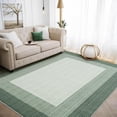 thumbnail image 1 of Memoryfield 5' x 7' Modern Area Rug, Machine Washable, Non-Slip, Non-Shedding, Low-Pile Floor Carpet, for Bedroom, Living Room & Nursery, Green, 1 of 6