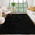thumbnail image 1 of Memoryfield 8' x 10' Area Rug, Plush Non-Skid Rug, for Bedroom Living Room Nursery, Black, 1 of 9