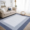 thumbnail image 1 of Memoryfield 8' x 10' Modern Area Rug, Machine Washable, Non-Slip, Non-Shedding, Low-Pile Floor Carpet, for Bedroom, Living Room & Nursery, Blue, 1 of 6