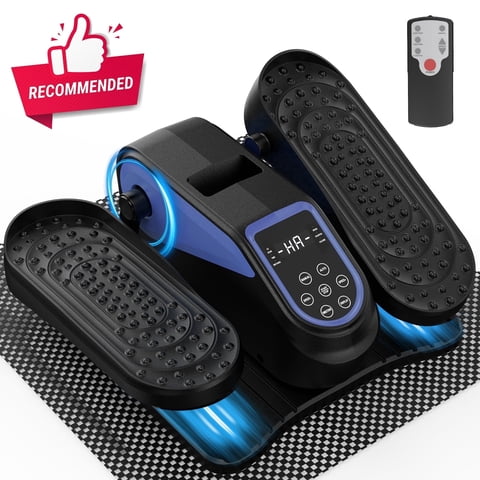 Funslim Under Desk Elliptical Machine, Electric Elliptical Exerciser for Senior, Quiet & Small Electric Seated Pedal Exerciser for Home with Remote Control,Display Monitor & 12 Adjustable Speeds