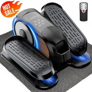 Funslim Under Desk Elliptical Machine, Leg Exerciser While Sitting for Seniors, Quiet Portable Electric Seated Pedal Exerciser,Fully Assembled with Remote Control & 12 Adjustable Speeds
