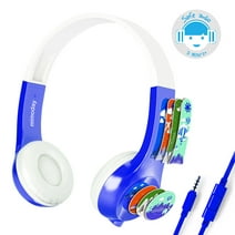 Funsmile Kids Headphones Wired Headphones for Kids with 3.5 MM Foldable On-Ear Headse Kids Headphones for Smartphone Tablet Computer MP3 / 4 Blue