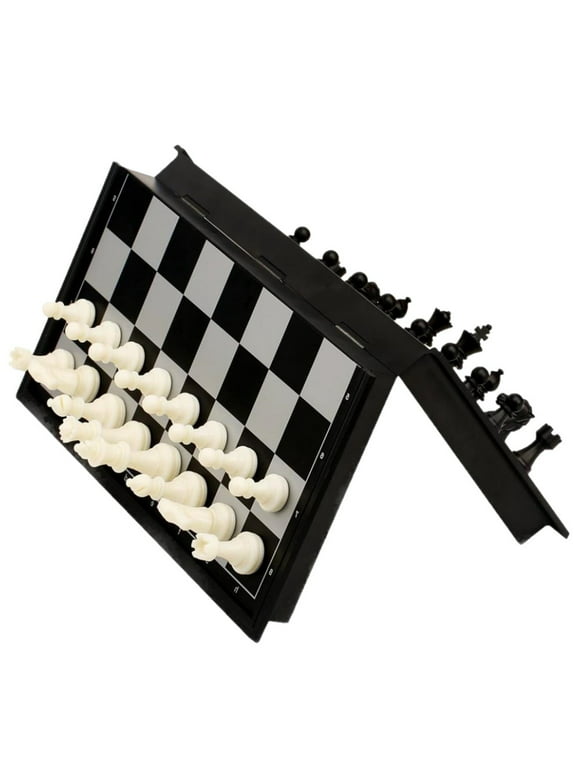 Funsmile Magnetic Chess Set with Folding Chess Board 15" Foldable Chess Sets Travel Board Games for Kids and Adults