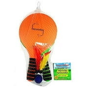 Funsparks JM1100Jazzminton Lite 2 In 1 Paddle Ball Game - All-Season Indoor / Outdoor Racquet Game For Active Play