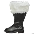 thumbnail image 1 of Funtasma - Santa Boot Wide Calf Fur Cuff - Men's Shoe M (10 - 11), 1 of 2