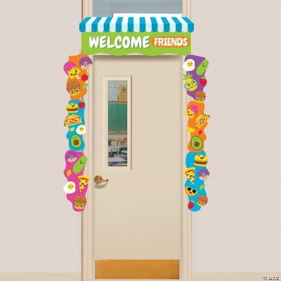 Funtastic Food Friends Door Border, Classroom, Educational, 7 Pieces