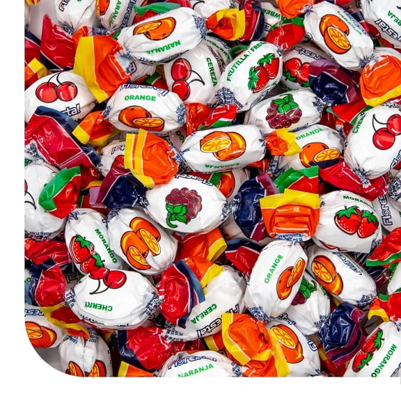 Funtasty Assorted Fruit Filled Hard Candy, Bulk Pack 2 Pound Bag