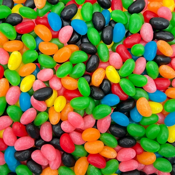 Funtasty Jelly Beans Classic Fruit and Licorice Flavors Chewy Candy - Bulk 3 Pounds
