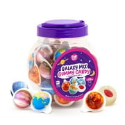 Funtasty Planet Mix Gummy AKF18 Balls Candy - 19 Ounce Jar (30 Count) - Jam Center - Bubblegum Flavor - Party Favors