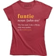 thumbnail image 1 of Funtie The Fun Aunt Like A Mom - Funny Family Women's T-Shirt, 1 of 4