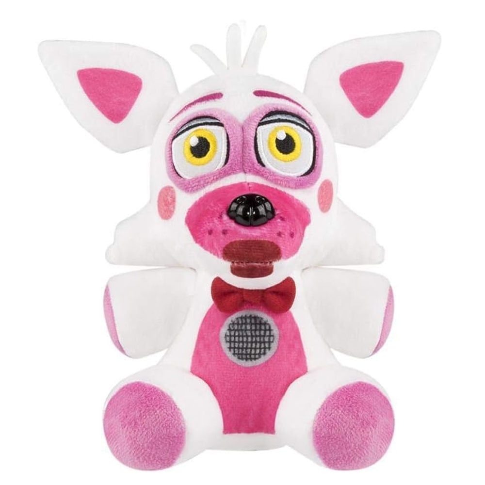 Funtime Foxy White Plush - 8" FNAF Plush Stuffed Animal Doll Toy for Boy Girl