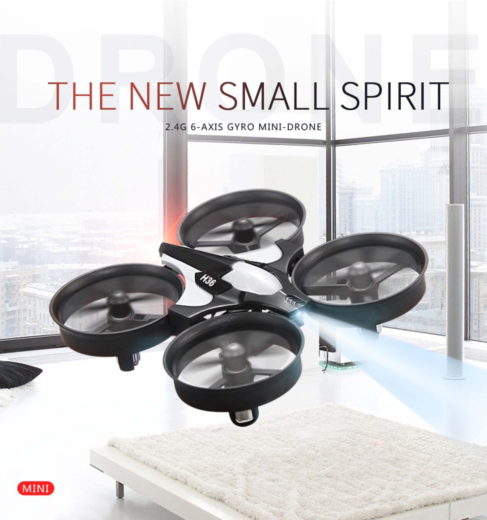 Funtogether Toy Mini Drone for Kids and Beginners, RC Quadcopter with Full 360° Propeller Guards, High/Low Speed Modes, Stable Indoor and Outdoor Micro Drone