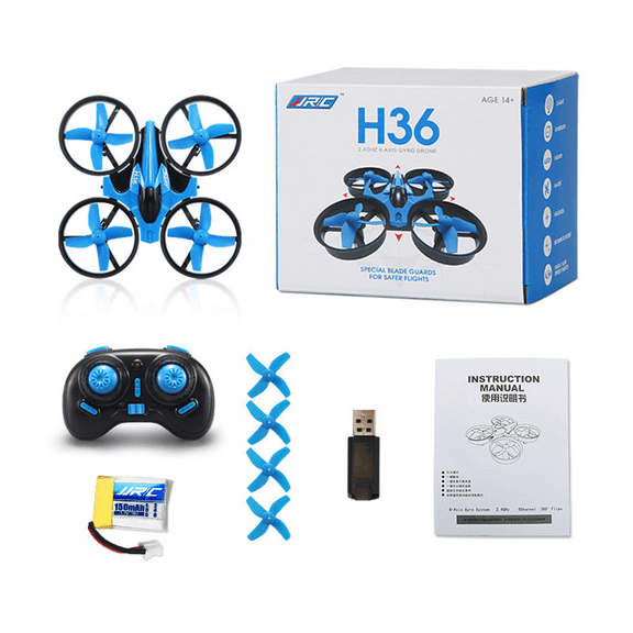 Funtogether Toy Mini Drone for Kids and Beginners, RC Quadcopter with Full 360° Propeller Guards, High/Low Speed Modes, Stable Indoor and Outdoor Micro Drone