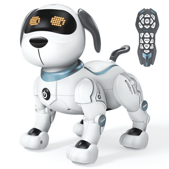 Funtogether Toy Remote Control Robot Dog, Interactive & Programmable RC Puppy that Sings, Dances, and Tells Stories, STEM Educational Toy for Kids Product Description Summary