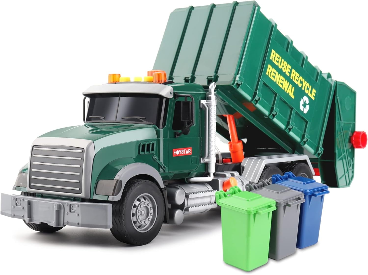 Construction Vehicle, Funtogether Toys Collectible Crane Truck with Realistic Lights & Sounds for Boys and Girls