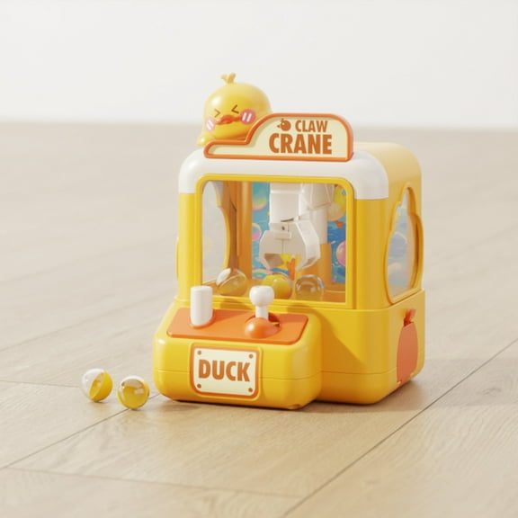 Funtogether Toys Mini Claw Machine, Kids Ball Grabber Arcade Game with Colorful Balls, Duck & Dinosaur Styles, Develops Hand-Eye Coordination, Birthday Gift