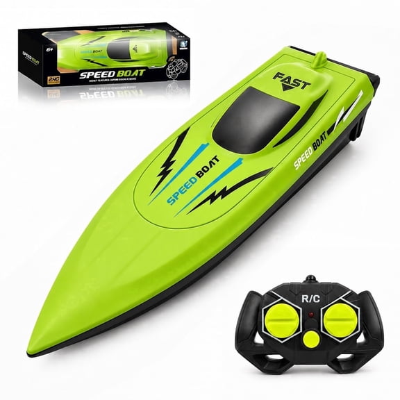 Funtogether Toys Remote Control Boat for Kids, 2.4GHz RC Speedboat for Pool