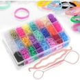 Funtopia Hair Ties for Girls, 2000 Pcs Kids Small Hair Rubber Bands