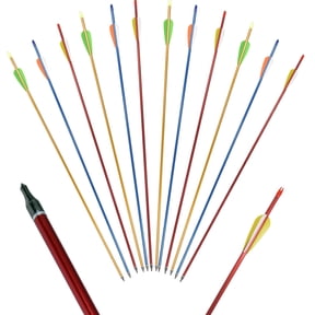 Funtress 32'' Aluminum Arrows Spine Hunting Targeting Arrow Practice Archery for Compound Bow Recurve Bow