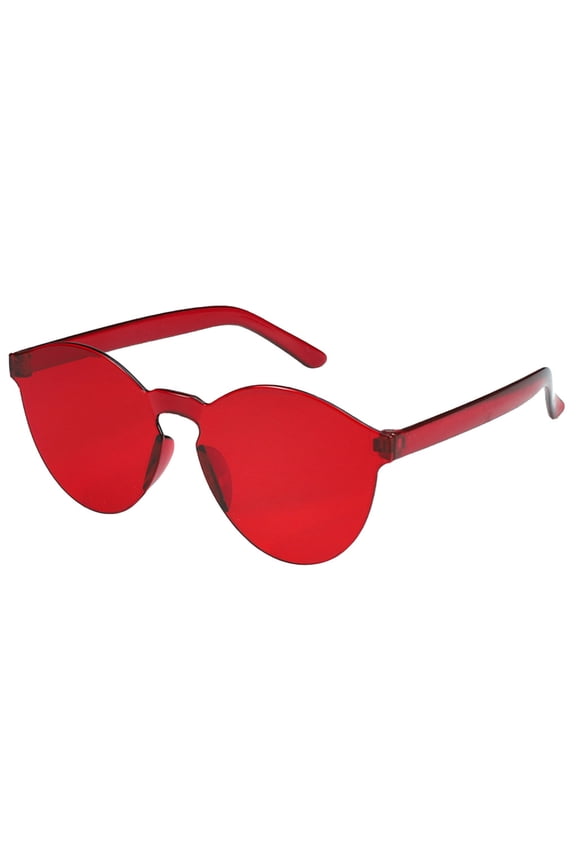 Rimless Sunglasses Oversized Colored Transparent Round Eyewear Retro Eyeglasses for Women Men Many Color Sunglasses Ladies Rimless Sun Glasses Colorful Oval Women Eyewear A One Size