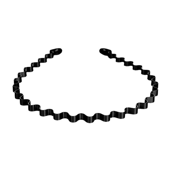 Funuony Zig Zag Serrated Teeth Headbands Comb Zigzag Plastic Hoop U Shaped Hair Bands Non Slip Wavy Hair Hoop Accessory for Women Lady Headbands for Slicked Back Hair and Makeup Bk8 One Size
