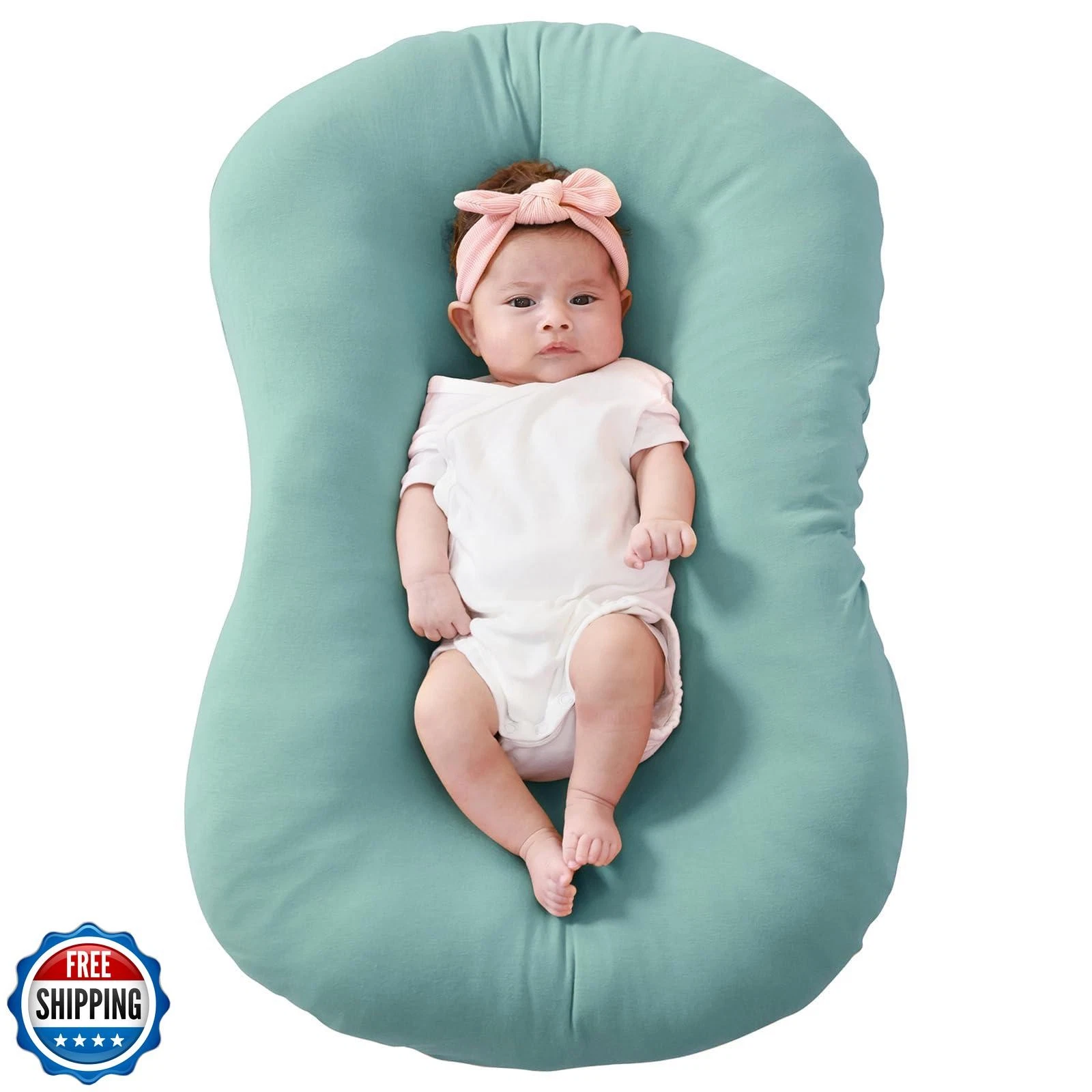 Funupup Rayon Derived From Bamboo Babyy Lounger Cover Compatible With Snuggle