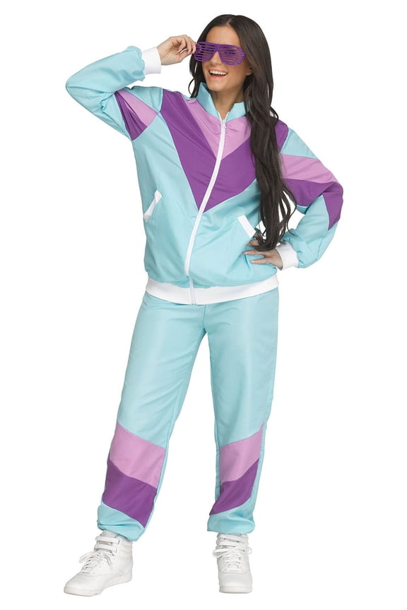 Funworld 80's Track Suit Adult Costume | XL Unisex
