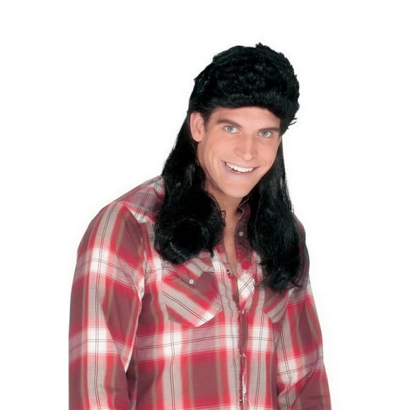 Funworld FW-92909BK Mullet Super Wig Black