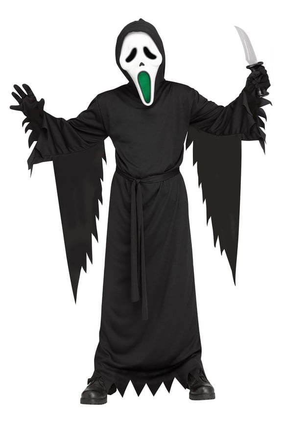 Funworld Ghost Face LU Fade Mouth Child Costume | Medium Unisex