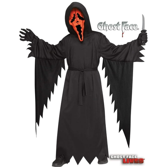 Funworld Ghost Face Pumpkin Child Costume | Medium Unisex