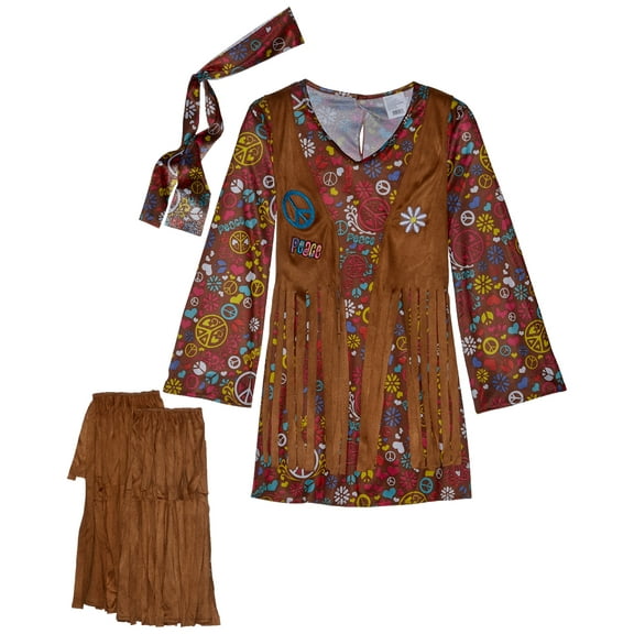 Funworld Peace and Love Hippie Child Costume | Medium Female
