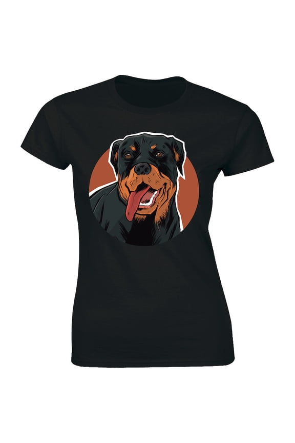 Funy Cute Rottweiler Dog - For Dog Lovers Women'S T-Shirt
