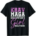 thumbnail image 1 of Funy Krav Maga Girl Gift Martial Arts Krav Maga T-Shirt, 1 of 4