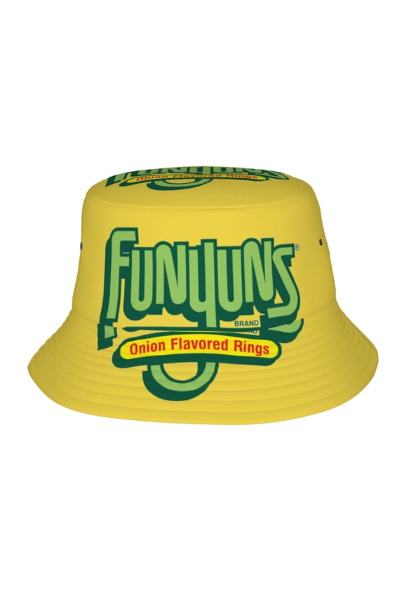 Funyuns Fashion Retro Bucket Hat for Men Women Funny Summer Beach Fishing Hat Packable Outdoor Sun Fisherman Hat