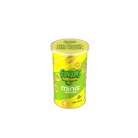 Funyuns Minis Onion Flavored Rings Original Single Serve Cannister 1.125oz