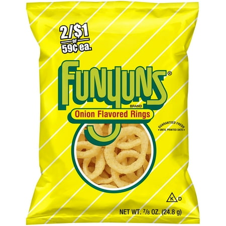 Funyuns Onion Flavored Rings 2/$1 or $.59 ea. Prepriced 0.875 oz. Bag